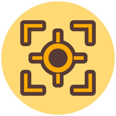 Hedef. Web simgesi basit illüstrasyon