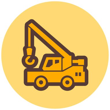 İnşaat. Web simgesi basit illüstrasyon