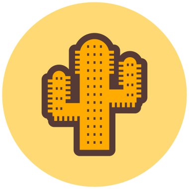 Bir ağaç simgesinin vektör illüstrasyonu