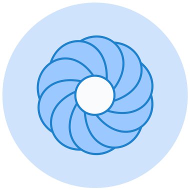 Deniz kabuğu simgesi. vektör illüstrasyonu