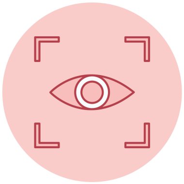 Göz simgesi, vektör illüstrasyonu