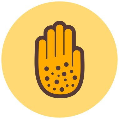 Elini ver. Web simgesi basit illüstrasyon