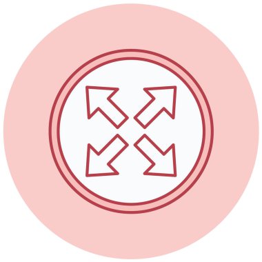 Ok. Web simgesi basit illüstrasyon