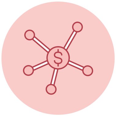 Web ve mobil için iş yönetimi dairesi simgesi