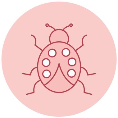 Böcek. Web simgesi basit illüstrasyon