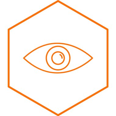 Göz simgesinin vektör illüstrasyonu