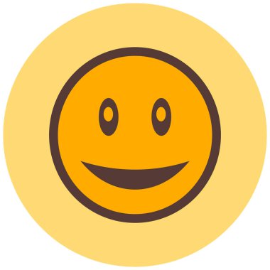 Gülen surat, vektör illüstrasyonu