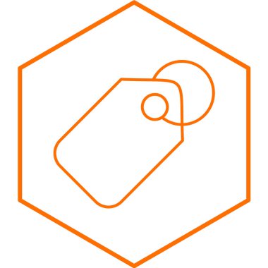 Fiyat etiketi simgesi, vektör illüstrasyonu. düz tasarım biçimi