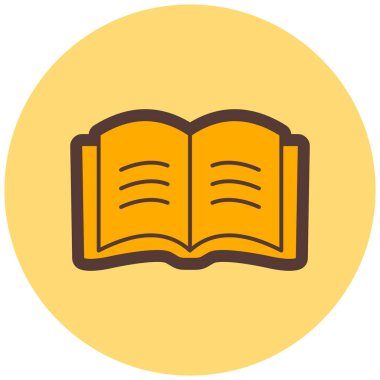 Kitap. Web simgesi basit illüstrasyon