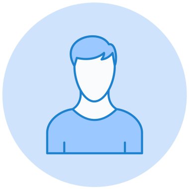 avatar. Web simgesi basit illüstrasyon