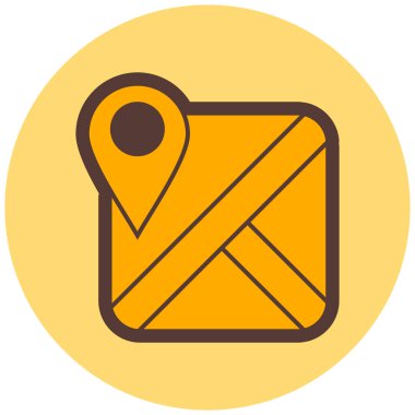 Harita iğnesi. Basit tasarım