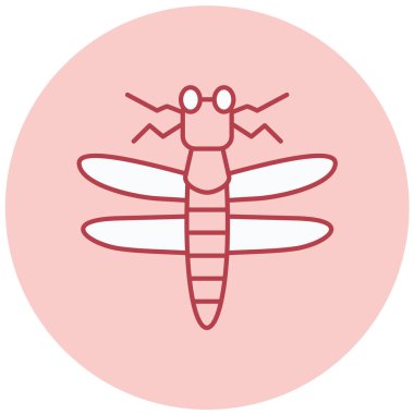 böcek böceği simgesi vektör illüstrasyonu