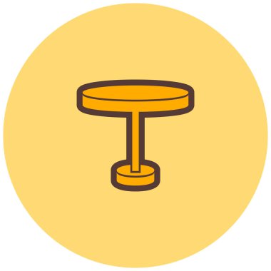 Masa lambası simgesi. vektör çizim