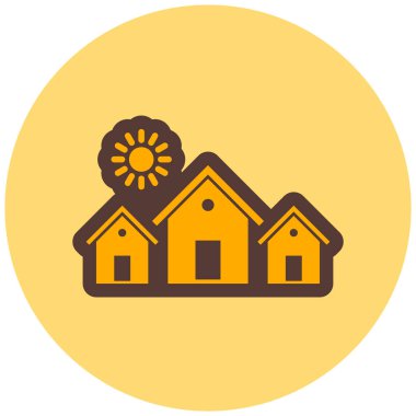 Ev. Web simgesi basit illüstrasyon