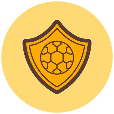 Kalkan. Web simgesi basit illüstrasyon