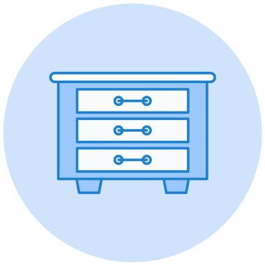 Mobilya. Web simgesi basit illüstrasyon