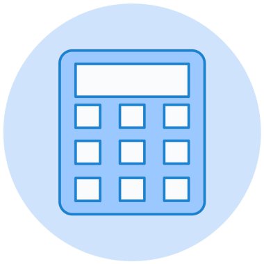 Hesap makinesi. Web simgesi basit illüstrasyon