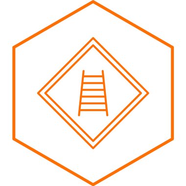 Yol işareti simgesi, vektör çizimi. düz biçim tasarımı.