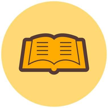 Kitap. Web simgesi basit illüstrasyon