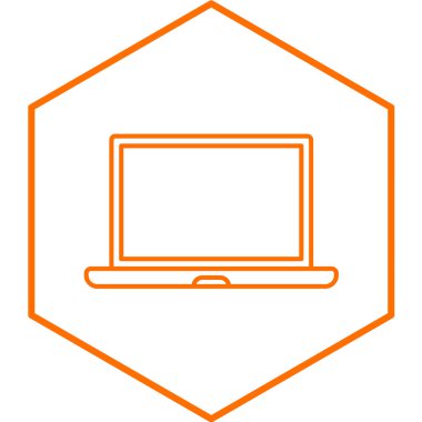 dizüstü bilgisayar simgesi, vektör illüstrasyonu