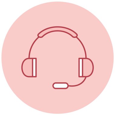 Kulaklık. Web simgesi basit tasarım