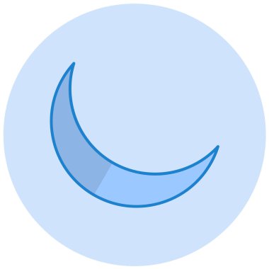 Ay. Web simgesi basit illüstrasyon