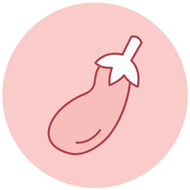 Kabak çorbası. Web simgesi basit illüstrasyon