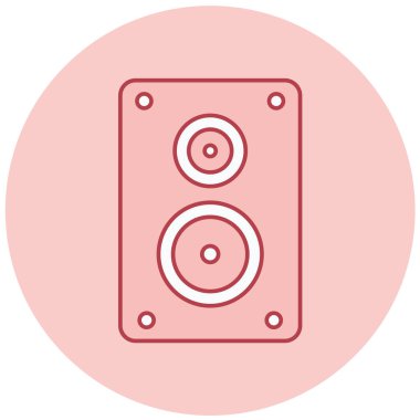 Konuşmacı. Web simgesi basit illüstrasyon