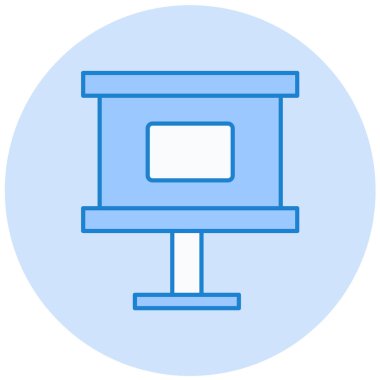 Sunum. Web simgesi basit tasarım