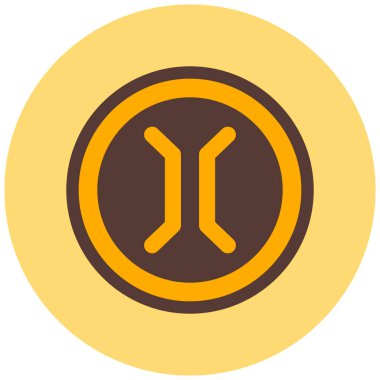 Bir saat simgesinin vektör illüstrasyonu