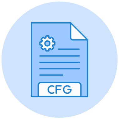 dosya biçimi simgesi, vektör illüstrasyonu