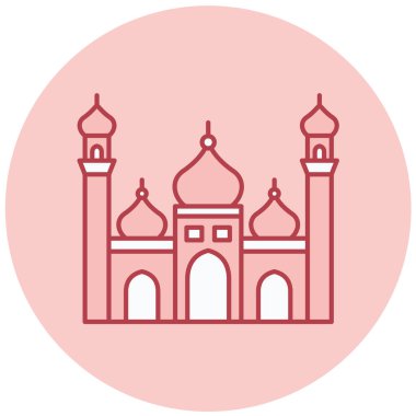 Cami. Web simgesi basit illüstrasyon