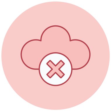 Bulut. Web simgesi basit tasarım