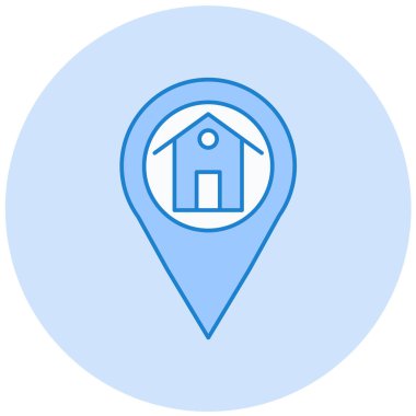 konum pin simgesi vektör illüstrasyonu