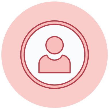 kullanıcı. Web simgesi basit illüstrasyon