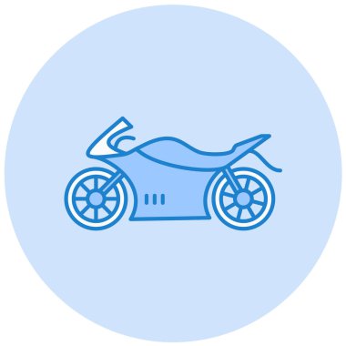 motosiklet vektör simgesi modern illüstrasyon