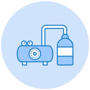 hava basıncı kompresör simgesi, basit tasarım vektör çizimi