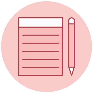 Belge. Web simgesi basit illüstrasyon