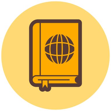 Kitap. Web simgesi basit illüstrasyon