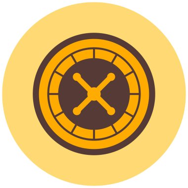 Rulet fişi. Basit tasarım