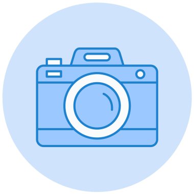 Kamera. Web simgesi basit illüstrasyon