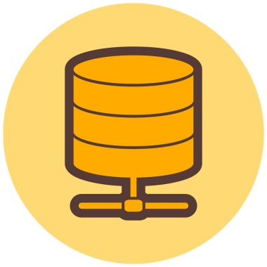 veritabanı. Web simgesi basit tasarım