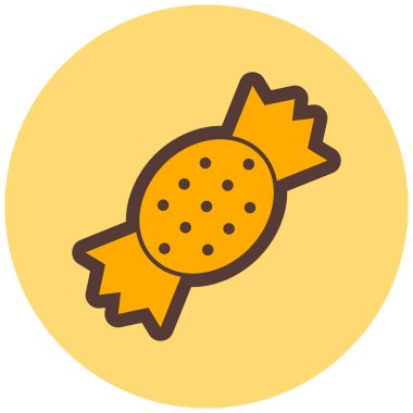 - Şeker. Web simgesi basit illüstrasyon