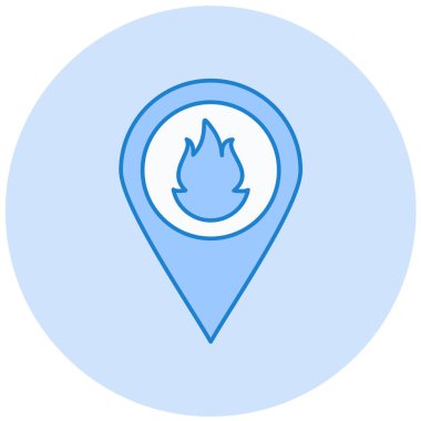 konumun vektör simgesi.