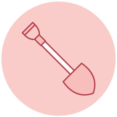 Kürek vektör kabartması düz simge