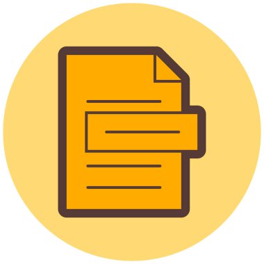 dosya biçimi simgesi, vektör illüstrasyonu