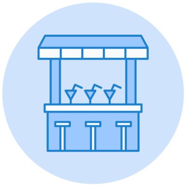 Masa. Web simgesi basit illüstrasyon