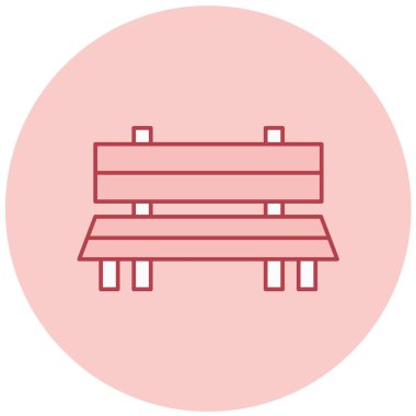 Yedek kulübesi Web simgesi basit illüstrasyon