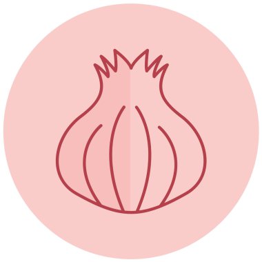 Soğan. Web simgesi basit illüstrasyon