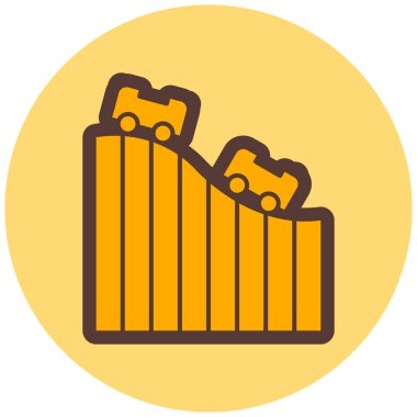 Tek bir altın ikonun vektör illüstrasyonu